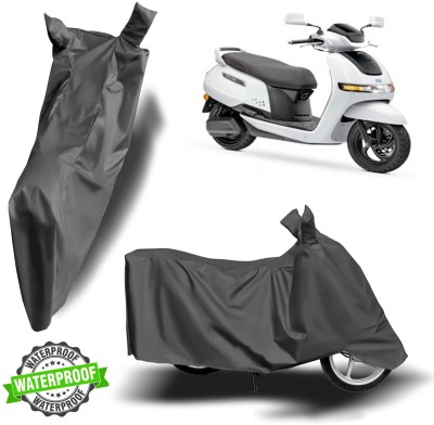 ROYAL AUTO MART Waterproof Two Wheeler Cover for TVS(iQube Electric, Grey)