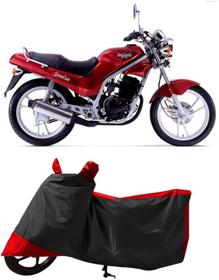 GROFATIK Two Wheeler Cover for Kinetic(GF 170, Red)