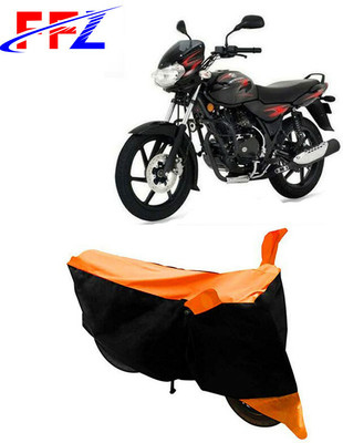 FFZ Waterproof Two Wheeler Cover for Bajaj(Discover 125 DTS-i, Black, Orange)