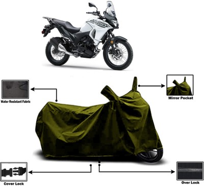 Amexride Two Wheeler Cover for Kawasaki(Versys X 300, Green)