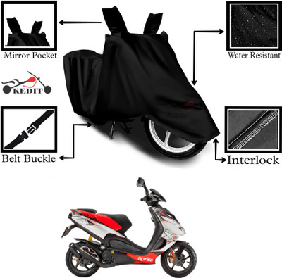 KEDIT Two Wheeler Cover for Aprilia(SXR 160, Black)