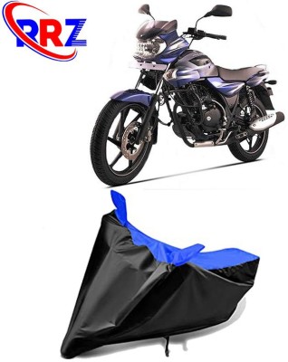 RRZ Waterproof Two Wheeler Cover for Bajaj(Discover 135, Black, Blue)