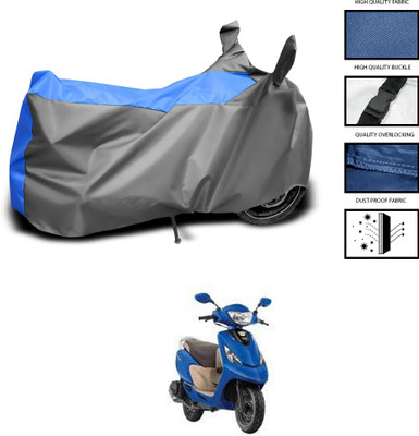 DeepShakshi AUTOMOTIVE Two Wheeler Cover for TVS(Zest, Grey, Blue)