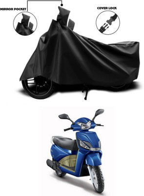 KEDIT Two Wheeler Cover for Mahindra(Gusto, Black)