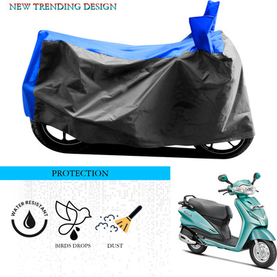 ANTHUB Waterproof Two Wheeler Cover for Hero(Duet, Grey, Blue)