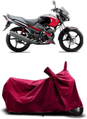 Coxtor Waterproof Two Wheeler Cover for Yamaha(Gladiator Graffitti, Maroon)