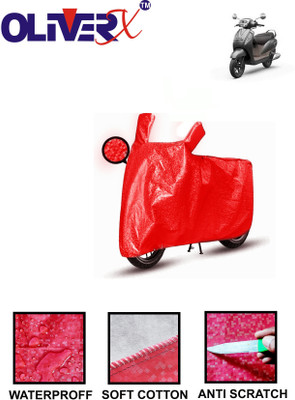 OliverX Waterproof Two Wheeler Cover for Suzuki(Access 125, Red)
