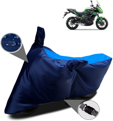 AUTOCAD Waterproof Two Wheeler Cover for Kawasaki(Versys 650, Blue)