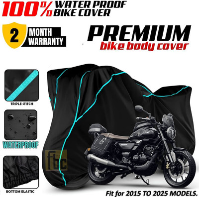 FBC Waterproof Two Wheeler Cover for TVS(Black)