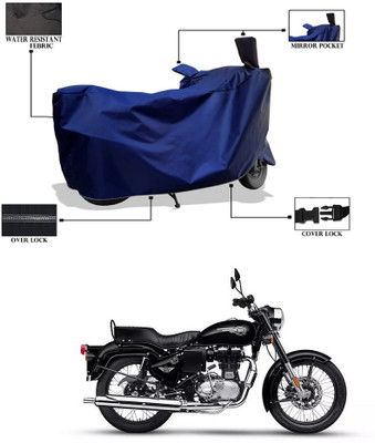 PAGORA Waterproof Two Wheeler Cover for Royal Enfield(Bullet 350 Twinspark, Blue)