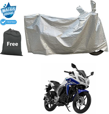 CODOKI Waterproof Two Wheeler Cover for Yamaha(Fazer-250 BS6, Silver)