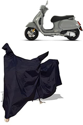 Amexride Two Wheeler Cover for Vespa(GTS 300 BS6, Black)
