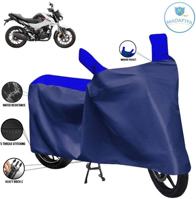 MADAFIYA Waterproof Two Wheeler Cover for Hero(Xtreme, Blue, Multicolor)