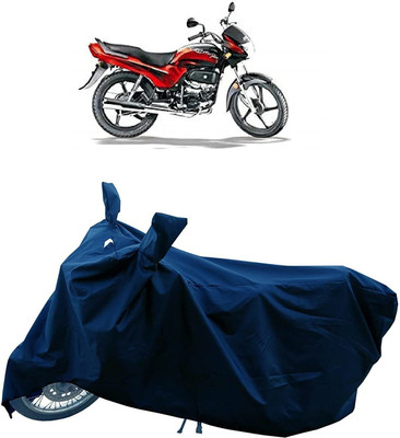Mdstar Waterproof Two Wheeler Cover for Hero(Passion Plus, Blue)