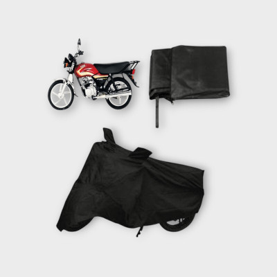 NIA DK STORE Two Wheeler Cover for Mahindra(Black)