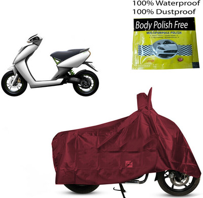 EGAL Waterproof Two Wheeler Cover for Ather(BS6, Maroon)