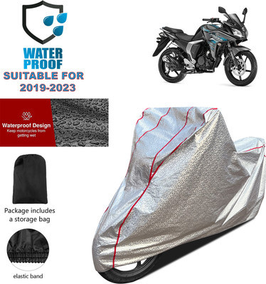 PAGORA Waterproof Two Wheeler Cover for Yamaha(Fazer-FI BS6, Silver)