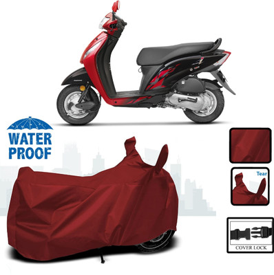 WMIZEXA Waterproof Two Wheeler Cover for Honda(Activa i, Maroon)
