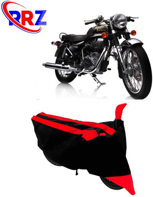AutoGalaxy Waterproof Two Wheeler Cover for Royal Enfield(Electra Delux, Black, Red)
