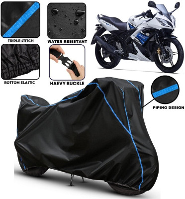 BOTAUTO Two Wheeler Cover for Yamaha(R15S, Black)