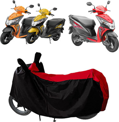 AUTOCAD Waterproof Two Wheeler Cover for Honda(Dio, Red, Black)