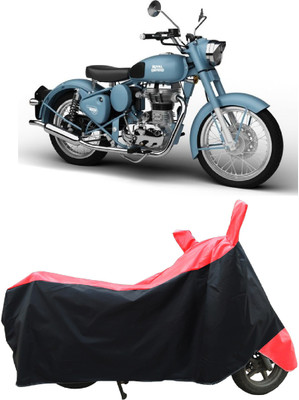 Coxtor Two Wheeler Cover for Royal Enfield(Classic Squadron BS6, Red)