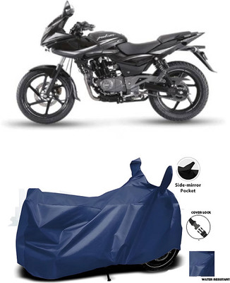 smwzxyu Waterproof Two Wheeler Cover for Bajaj(Pulsar 220F, Blue)