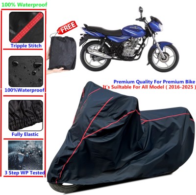 SThanaveX Waterproof Two Wheeler Cover for Bajaj(Discover 125 DTS-i, Black)