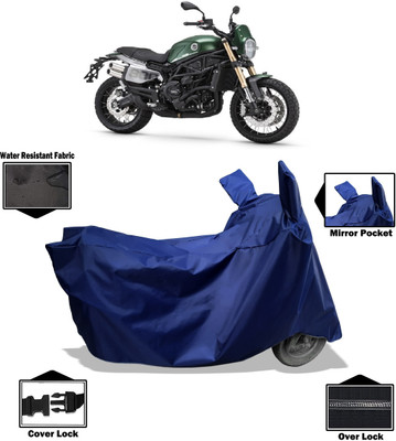 Amexride Two Wheeler Cover for Benelli(Leoncino 800, Blue)