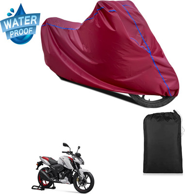 PAGORA Waterproof Two Wheeler Cover for TVS(Apache RTR 160, Maroon)