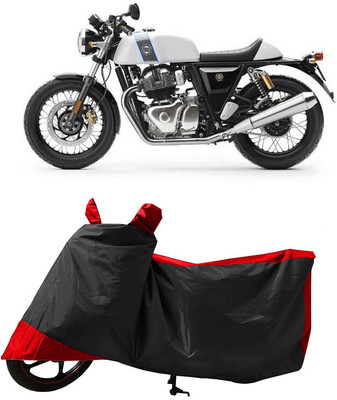 GROFATIK Two Wheeler Cover for Royal Enfield(650GT BS6, Red)