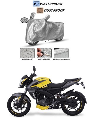 Ascension Waterproof Two Wheeler Cover for Bajaj(Pulsar NS200, Silver)