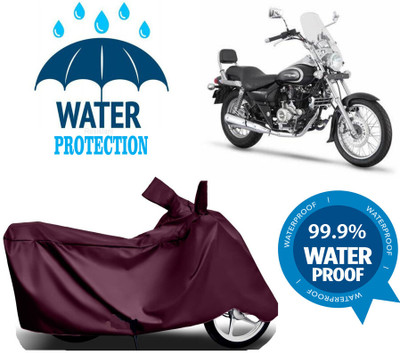 RTS COLLECTIONS Waterproof Two Wheeler Cover for Bajaj(Avenger 220 Cruise, Maroon)