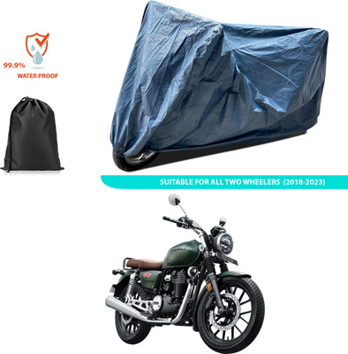 PAGORA Waterproof Two Wheeler Cover for Honda(Hness CB350, Blue)
