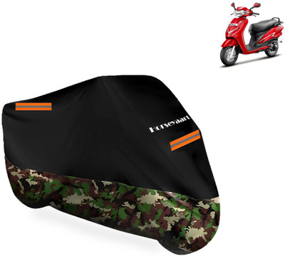 Horseyaart Waterproof Two Wheeler Cover for Hero(Duet VX 110CC BS6, Multicolor)