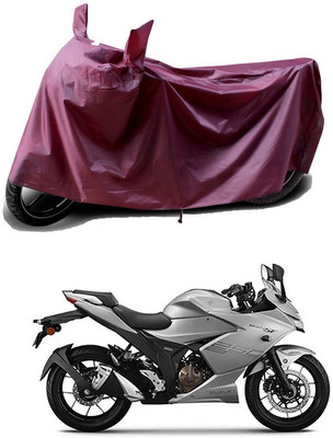 THE REAL ARV Waterproof Two Wheeler Cover for Suzuki(Gixxer SF 250, Maroon)