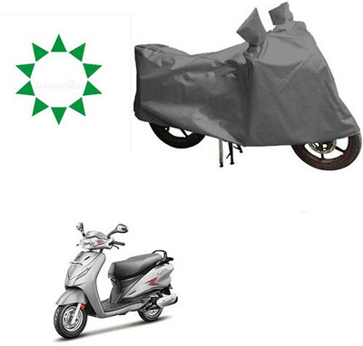 DeepShakshi AUTOMOTIVE Waterproof Two Wheeler Cover for Hero(Moto Corp Duet, Grey)