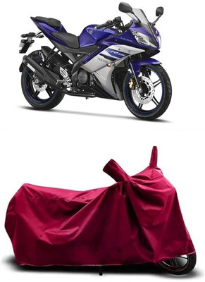 Coxtor Waterproof Two Wheeler Cover for Yamaha(YZF R15 Ver 2.0, Maroon)