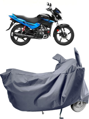 Amexride Two Wheeler Cover for Hero(Glamour, Grey)