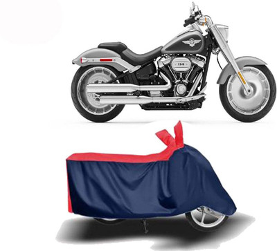 DeepShakshi AUTOMOTIVE Waterproof Two Wheeler Cover for Harley Davidson(Fat Boy, Red, Blue)