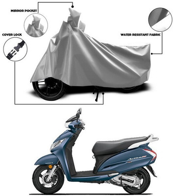 SEBONGO Waterproof Two Wheeler Cover for Honda(Activa 125, Silver)