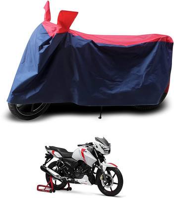 KEDIT Two Wheeler Cover for TVS(Apache 150, Red, Blue)