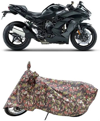 Coxtor Waterproof Two Wheeler Cover for Kawasaki(Ninja H2 SX BS6, Multicolor)