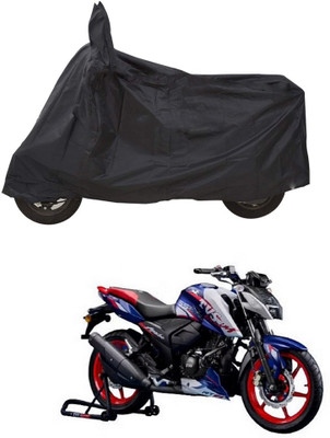 PAGORA Waterproof Two Wheeler Cover for TVS(Apache RTR 165 RP, Black)