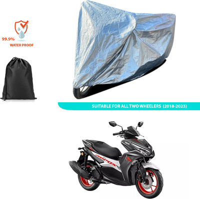 CODOKI Waterproof Two Wheeler Cover for Yamaha(Aerox 155 Maxi, Silver)
