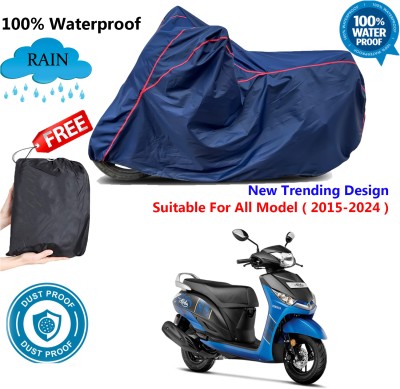 AutoGalaxy Waterproof Two Wheeler Cover for Yamaha(Alpha, Blue, Red)