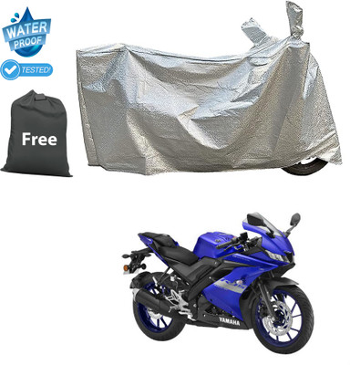 CODOKI Waterproof Two Wheeler Cover for Yamaha(YZF R1 BS6, Silver)