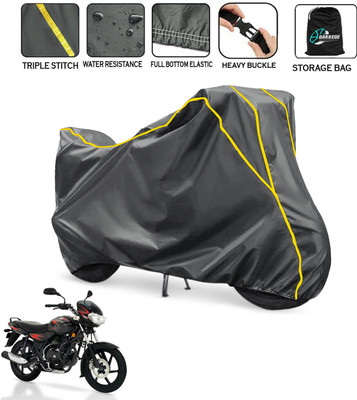 AUTOBIRSA Waterproof Two Wheeler Cover for Bajaj(Discover 125 DTS-i, Grey)