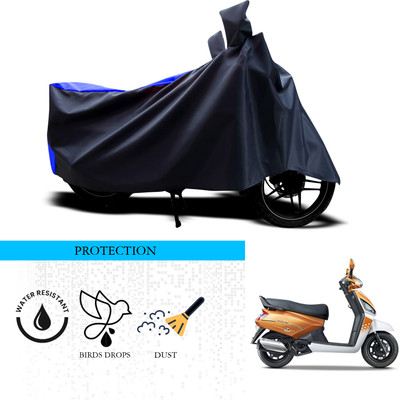 ANTHUB Waterproof Two Wheeler Cover for Mahindra(Gusto, Black, Blue)