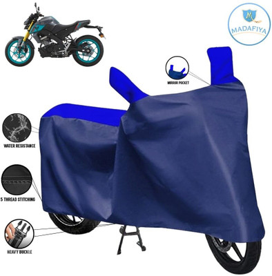 MADAFIYA Waterproof Two Wheeler Cover for Yamaha(MT 15 New BS6, Blue, Multicolor)